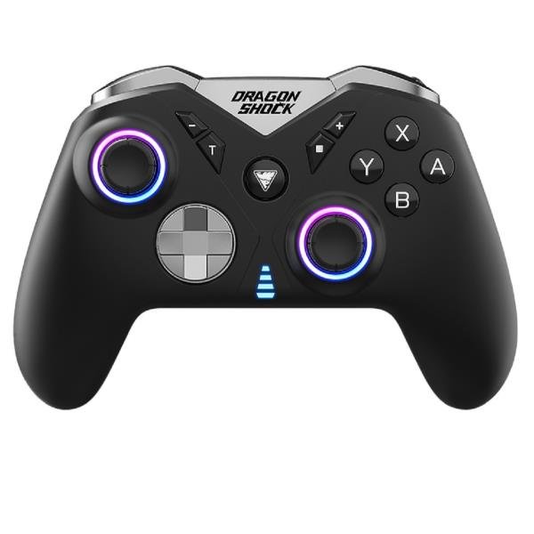 DRAGON SHOCK NEBULA PRO NINTENDO SWITCH CONTROLLER WIRELESS RGB 4 PULSANTI POSTERIORI PROGRAMMABILI BLACK