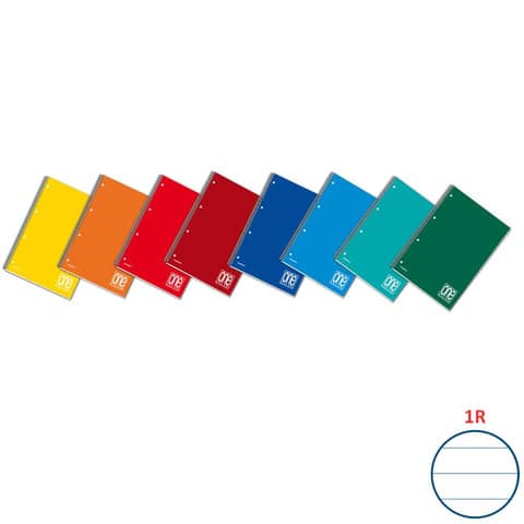 Maxiquaderno One Color - A4+ - 1 rigo …