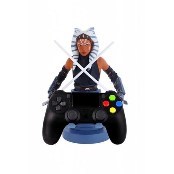 EXQUISITE GAMING CABLE GUY STAR WARS AHSOKA TANO 20 CM SUPPORTO PER TELEFONO/CONTROLLER CON CAVO MICRO USB 2 MT