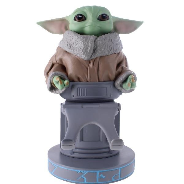Exquisite Gaming Cable Guys Star Wars Grogu 'Seeing Stone Pose' - Supporto per controller di gioco, telecomando, telefono cellulare - R.E.S.T Collectable Figure