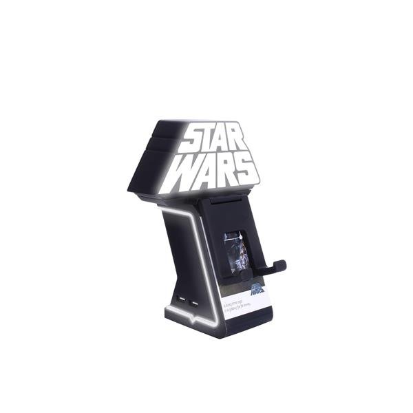 EXQUISITE GAMING LIGHT STAR WARS LOGO IKONS SUPPORTO DI RICARICA PORTA ACCESSORI SUPPORTO PER TELEFONO/CONTROLLER CON CAVO MICRO USB 2 MT