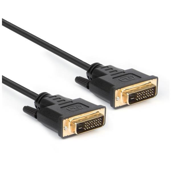 Hamlet XVCDVI180 - Cavo DVI - legame doppio - DVI-D (M) a DVI-D (M) - 1.8 m - viti a serraggio manuale, supporto 1080p