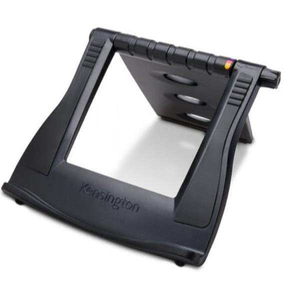KENSINGTON EASY RISER EQ LAPTOP COOLING STAND SUPPORTO PER NOTEBOOK DA 12" A 17" CON INSERTI IMBOTTI ANTI SCIVOLO DIVERSE INCLINAZIONI NERO