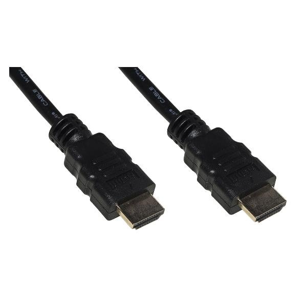 LINK CAVO HDMI 4Kx2K CON ETHERNET MASCHIO/MASCHIO SCHERMATO CONNETTORI IN ORO 5 MT NERO