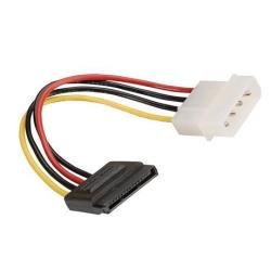 Nilox - Adattatore di alimentazione - alimentazione SATA (M) a Alimentazione interna 4 pin (M) - 15 cm - rosso