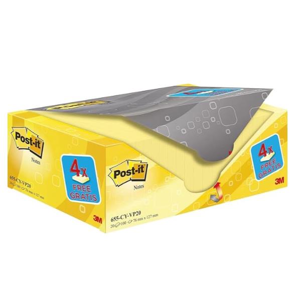 Blocco foglietti Post-it - 655CY-VP20 - 76 x …