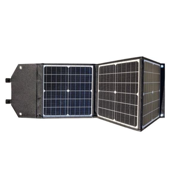 NILOX S60 PANNELLO SOLARE 60 W PORTATILE MONOCRISTALLINO CON COMODA VALIGETTA PER TRASPORTO RESISTENTE ALL'ACQUA USCITA 18V USB E DC