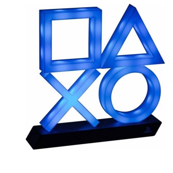 Paladone PlayStation Icons PS5 XL - Lampada decorativa - luce blu - cool white, base nera