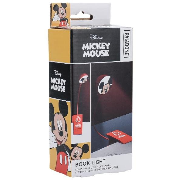 PALADONE PP10428DSC LUCE DI LETTURA TOPOLINO MICKEY DISNEY O LUCE PORTATILE PER VIAGGI ROSSO