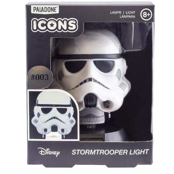 PALADONE PP6294SWN LAMPADA LED DA TAVOLO STAR WARS STORMTROOPER ICON LIGHT BIANCO NERO