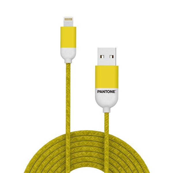 Pantone - Cavo Lightning - USB maschio a Lightning maschio - 1.5 m - giallo - per Apple iPad/iPhone/iPod (Lightning)