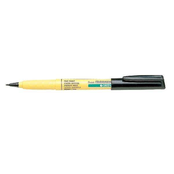 Pentel Green Label NN10 - Marcatore - permanente - per tessuto - nero - 1 mm - fine