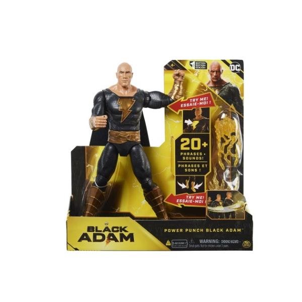 SPIN MASTER DC COMICS PERSONAGGIO DI BLACK ADAM DELUXE 30 CM CON LUCI SUONI E PUGNO ESPLOSIVO