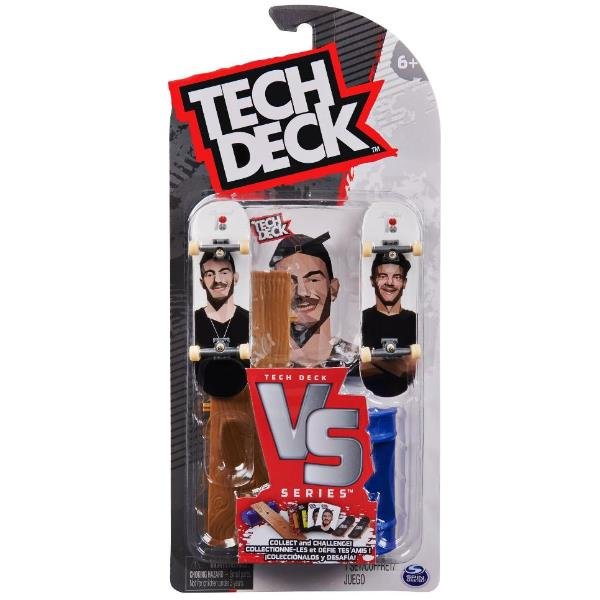 SPIN MASTER TECH DECK PLAN B SKATEBOADS SERIE VERSUS CON 2 FINGERBOARD 1 OSTACOLO E 4 CARTE SFIDA MODELLO CASUALE