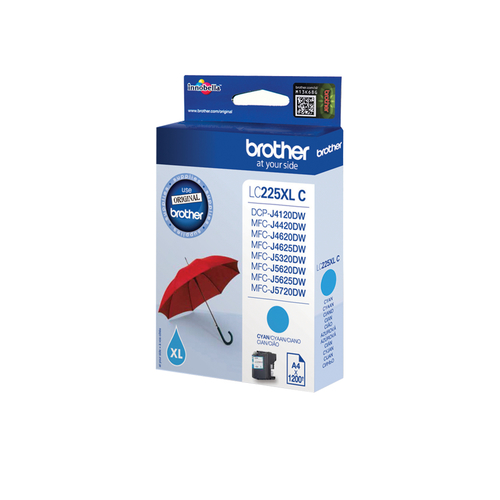 Brother - Cartuccia - Ciano - LC225XLC - …