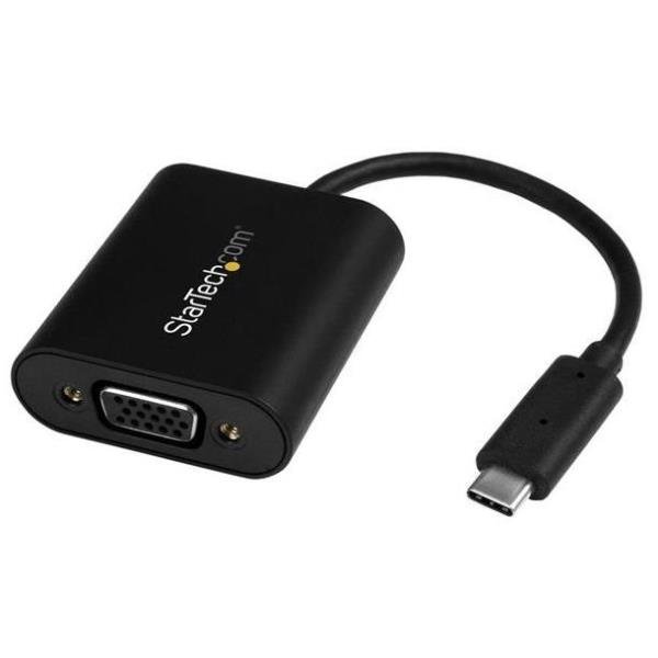 StarTech.com Adattatore USB-C a VGA con Switch Modalità Presentazione - 1920x1200 - USB Tipo C a VGA - Adattatore video esterno - USB-C - D-Sub