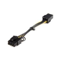 StarTech.com Cavo alimentazione Scheda video PCI Express - cavo Adattatore ATI e NVidia PCIe da 6 pin a 8 pin - Cavo di alimentazione - Cavo alim. PCI 6 piedini (F) a potenza PCIe 8 piedini (M) - 15.5 cm - giallo - per P/N: ATX2POWER430, ATX2POWER530