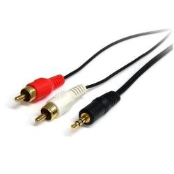 StarTech.com Cavo audio stereo 91 cm - 3,5 mm maschio a 2 maschi RCA - Cavo audio - mini-phone stereo 3.5 mm maschio a RCA x 2 maschio - 92 cm - nero - per P/N: HD202A, ST121HDBTSC, ST12MHDLAN4R, ST12MHDLNHK, ST12MHDLNHR, ST222HDBT, VID2HDCON2