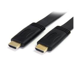StarTech.com Cavo HDMI ad alta velocità da 5 m - Cavo piatto Ultra HD 4k x 2k con Ethernet - HDMI - M/M - Cavo HDMI con Ethernet - HDMI maschio a HDMI maschio - 5 m - schermato - nero