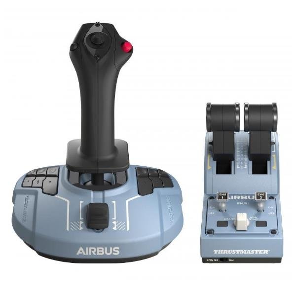 THRUSTMASTER SIDESTICK E QUADRANTE MANETTA AIRBUS REPLICHE ERGONOMICHE SALA 1:1 NERO AZZURRO
