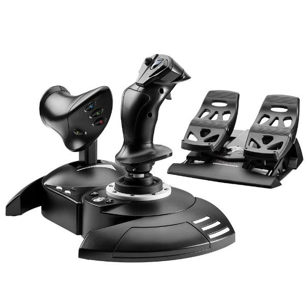 THRUSTMASTER T.FLIGHT FULL KIT X: COMPLETO KIT PER SIMULAZIONI DI VOLO JOYSTICK E MANETTA RIMUOVIBILE TIMONE A PEDALI CON SCORRIMENTO SU BINARI COMPATIBILE CON XBOX SERIES X|S XBOX ONE E PC