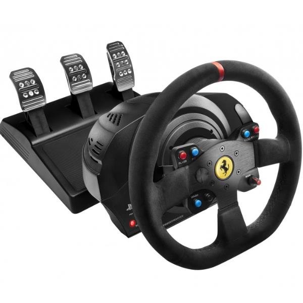 THRUSTMASTER T300 FERRARI ALCANTARA VOLANTE CON PEDALIERA COMPATIBILE PS3/PS4/WIN XP/VISTA/7 COLORE NERO