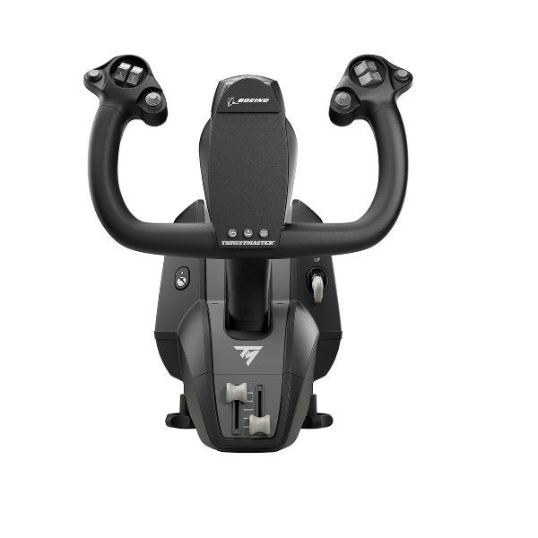 THRUSTMASTER TCA YOKE BOEING EDITION SIMULATORE DI VOLO STRUTTURA 100% IN METALLO JACK MICROFONO PER CUFFIE XBOX E PC LICENZA UFFICIALE BOEING GREY