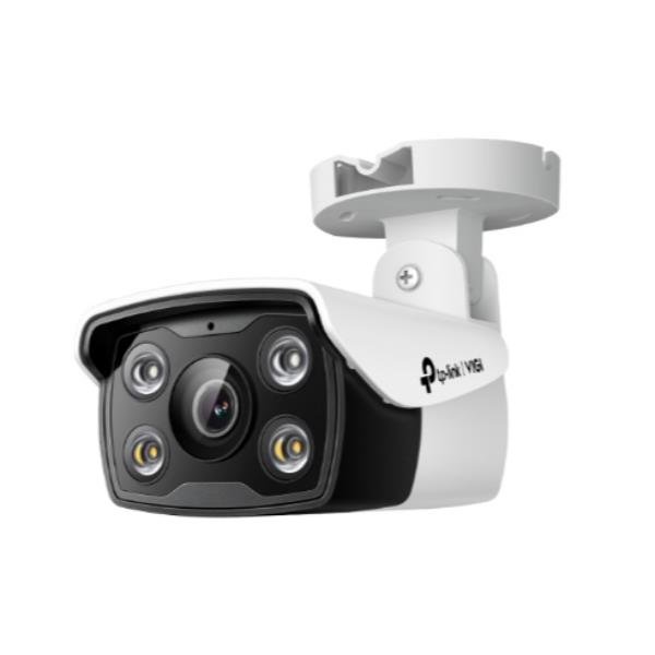 TP-LINK VIGI C340 4MM TELECAMERA DI SICUREZZA IP 4MP OUTDOOR FULL COLOR BULLET SMART DETECTION FARETTI INTEGRATI AUDIO BIDIREZIONALE SLOT MICRO SD IP66 BIANCO