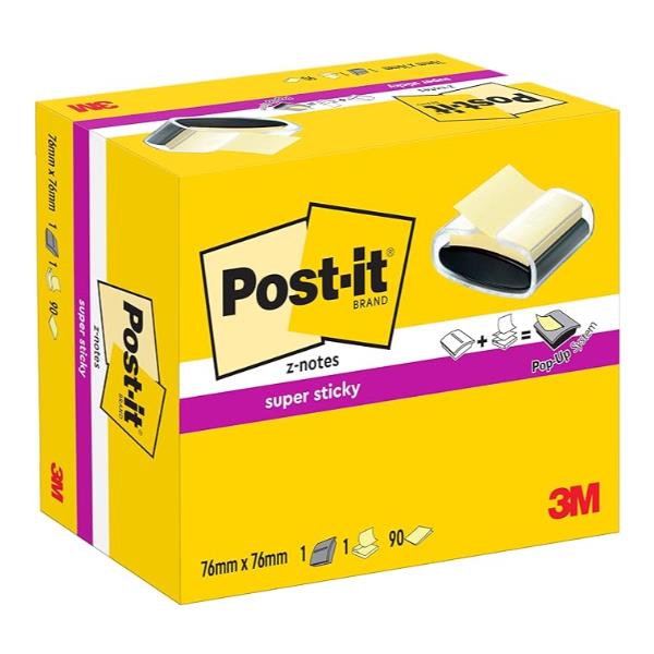 Dispenser Pro nero + 1 Post-it Super Sticky …