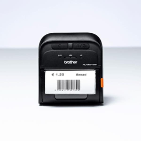 Brother RuggedJet RJ-3055WB - Stampante per etichette - termico diretto - Rotolo (8 cm) - 203 dpi - fino a 101.6 mm/sec - USB 2.0, Wi-Fi, Bluetooth 4.2