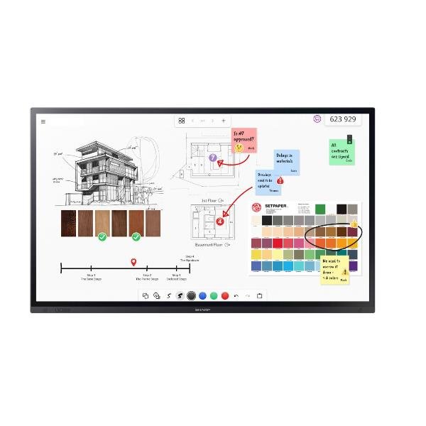 Sharp PN-LA652 - 65" Categoria diagonale LA Series Display LCD retroilluminato a LED - interattiva - con touch screen (multi touch) - 4K UHD (2160p) 3840 x 2160 - Direct LED