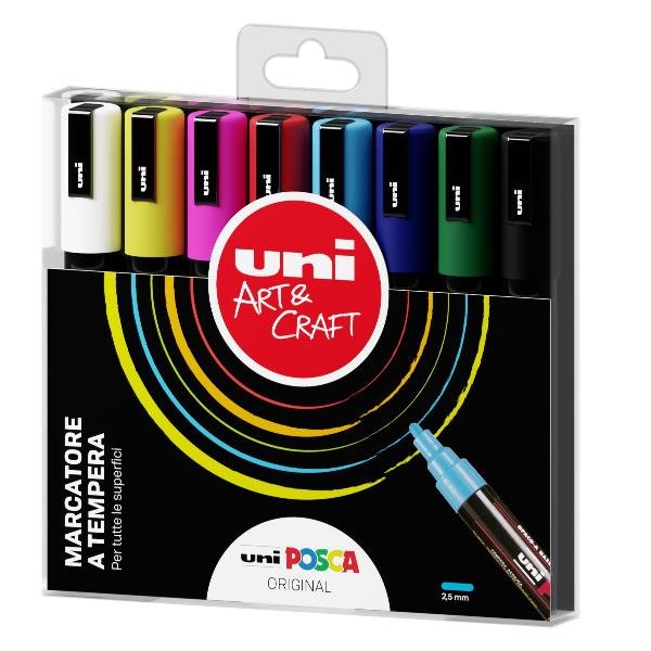 Marcatore a tempera inchiostro Uni Posca punta tonda …