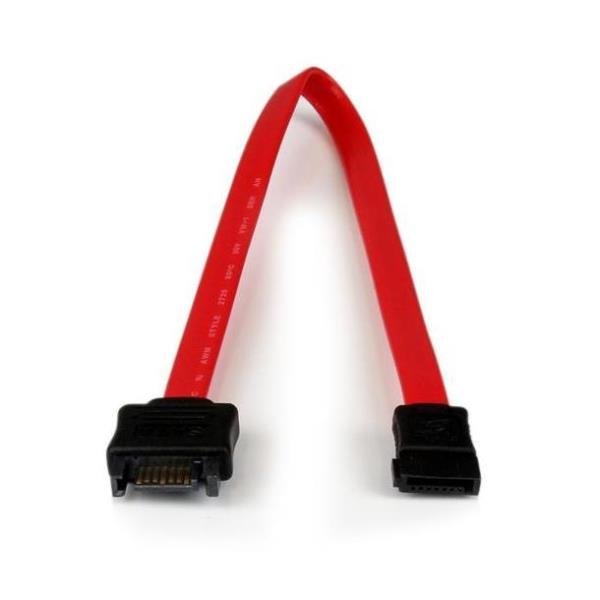 StarTech.com Cavo di estensione SATA di 0,3 m - Prolunga SATA - Serial ATA 150/300/600 - SATA (P) a SATA (R) - 30 cm - rosso - per P/N: SATA18RA1