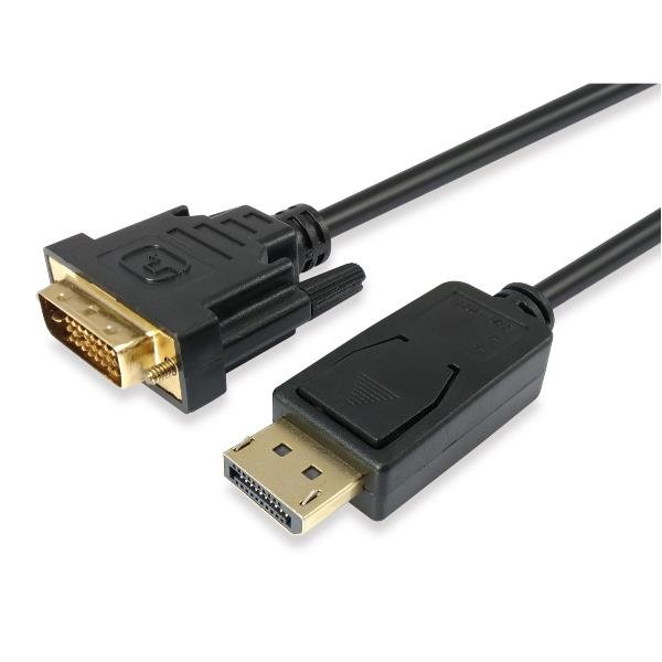 EQUIP CAVO E ADATTATORE VIDEO DISPLAY PORT A DVI-D SUPPORTA RISOL.VIDEO FINO A 1920x1200 2 MT NERO