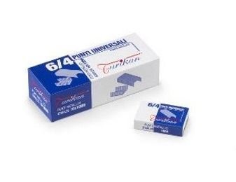 Turikan Universal - Punti metallici - 6/4 - 4 mm - acciaio zincato - pacco da 1000