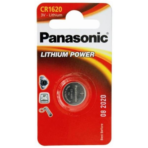 Micropila CR1620 - a pastiglia - litio - Panasonic - blister 1 pezzo