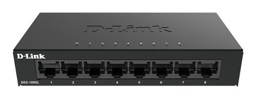 D-Link DGS-108GL e' uno switch di rete gigabit con 8 porte ethernet