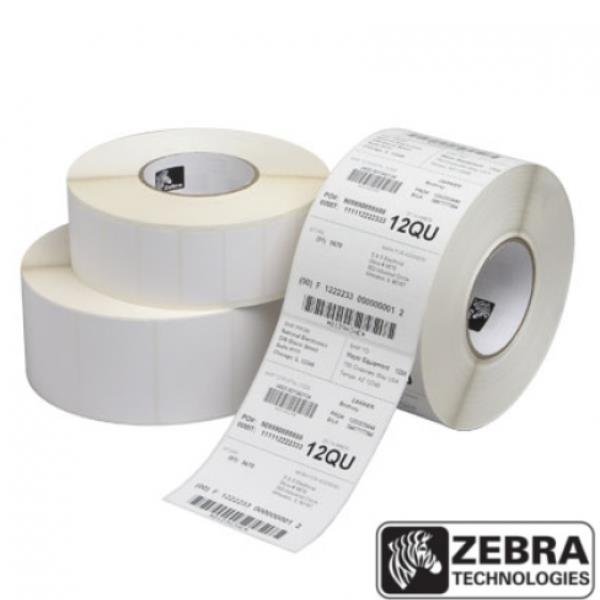 Zebra PolyE 3100T Gloss - Polietilene (PE) - Lucido - adesivo acrilico permanente - bianco - 102 x 76 mm 9600 etichette (12 rotolo(i) x 800) etichette
