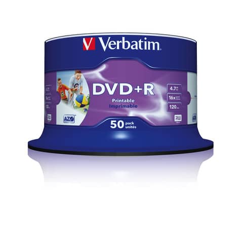 Verbatim - Scatola 50 DVD+R - stampabile - …