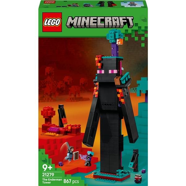 LEGO MINECRAFT 2 IN1 LA TORRE DELL ENDERMAN CON 6 PERSONAGGI E PORTALE DEL NETHER