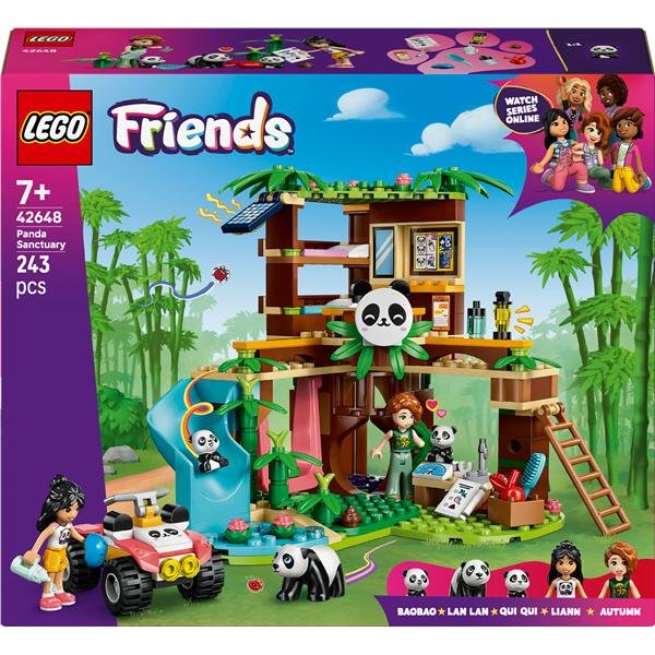 LEGO FRIENDS IL SANTUARIO DEI PANDA CON VEICOLO ATV 2 MINI BAMBOLINE E 3 PANDA