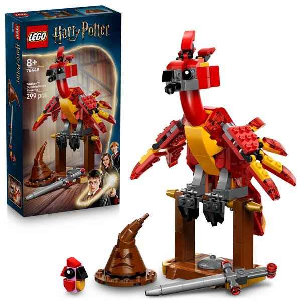 LEGO HARRY POTTER FANNY LA FENICE DI ALBUS SILENTE SET PLAY E DISPLAY CON CAPPELLO PARLANTE E SPADA DI GRIFONDORO