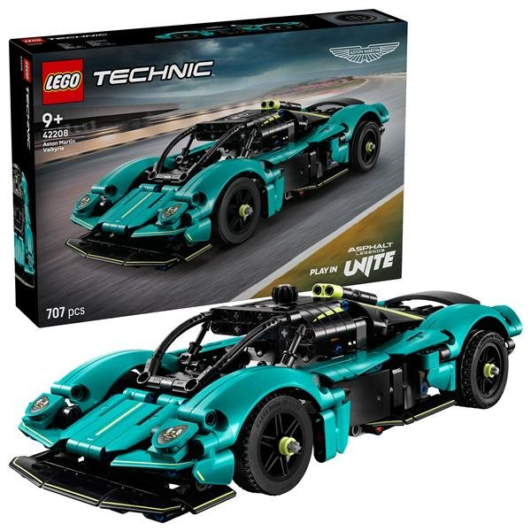 LEGO TECHNIC ASTON MARTIN VALKYRIE MODELLINO DA COSTRUIRE CON MOTORE V12 E PORTE APRIBILI