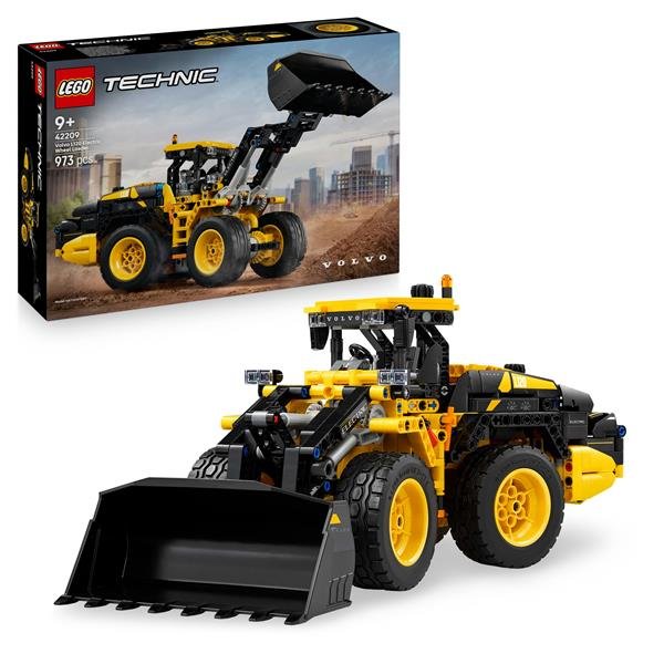 LEGO TECHNIC PALA GOMMATA VOLVO L120 ELECTRIC RUSPA DA CANTIERE CON STERZO ARTICOLATO E PALA MOBILE