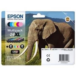 Epson - Cartuccia ink - 24XL - C/M/Y/C CH/M CH/K - C13T24384011 - C/M/Y 8,7ml - C CH/M CH 9,8ml - K 10ml