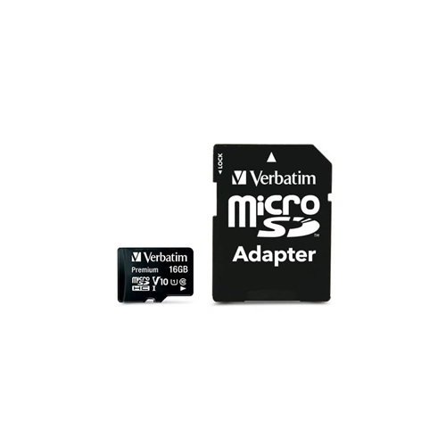 Verbatim - Micro SDHC Classe 10 fino a 45mb/sec - 44082 - 16GB