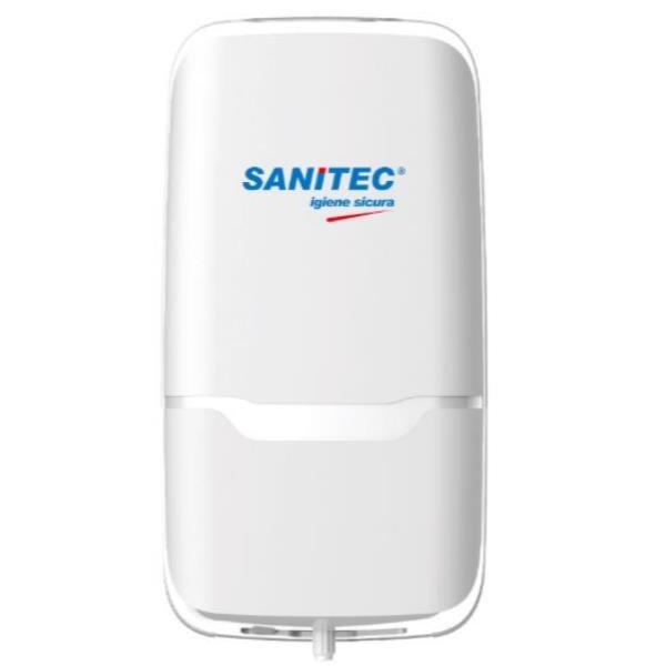SANITEC DISPENSER AUTOMATICO ELETTRONICO A BATTERIA PER SAPONE LIQUIDO 235X120X110 mm BIANCO