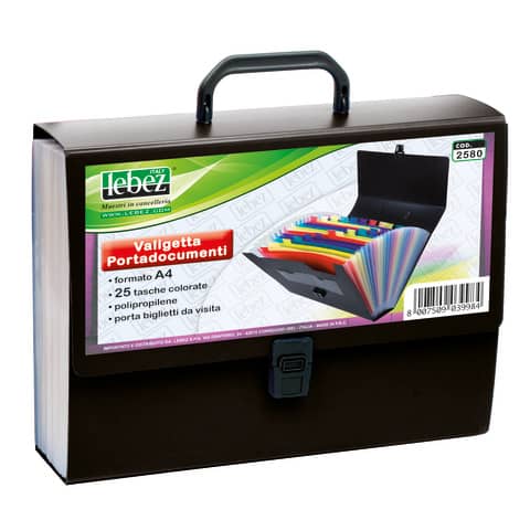 Portadocumenti a soffietto - 25 tasche - A4 …