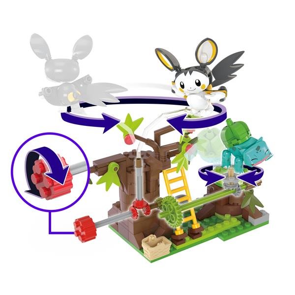 MATTEL MEGA POKEMON IL BOSCO INCANTATO DI EMULGA E BULBASAU SET DA COSTRUIRE CON 2 PERSONAGGI