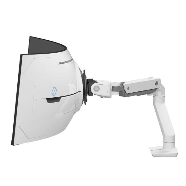 Ergotron HX - Kit montaggio (braccio snodato) - Constant Force Technology - per display curvo LCD - per schermi curvi ad altissima prof. - bianco - dimensione schermo: fino a 57" - montabile su desk